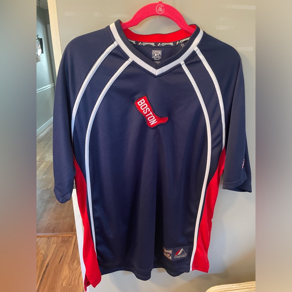 Men’s Majestic Vintage Boston Red Sox Jersey- Large